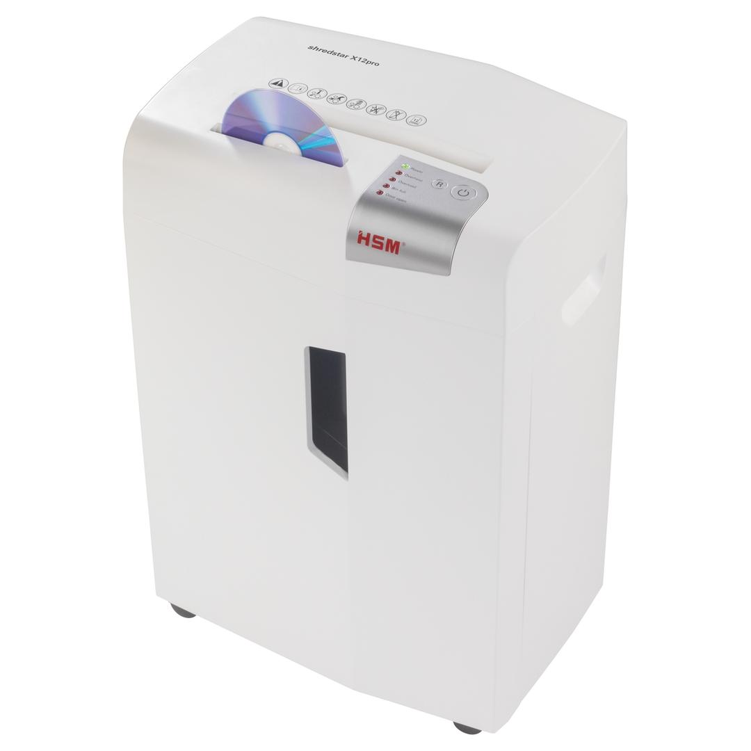 Destructeur de documents Shredstar X12pro 2 x 15 mm HSM — Insertion cd