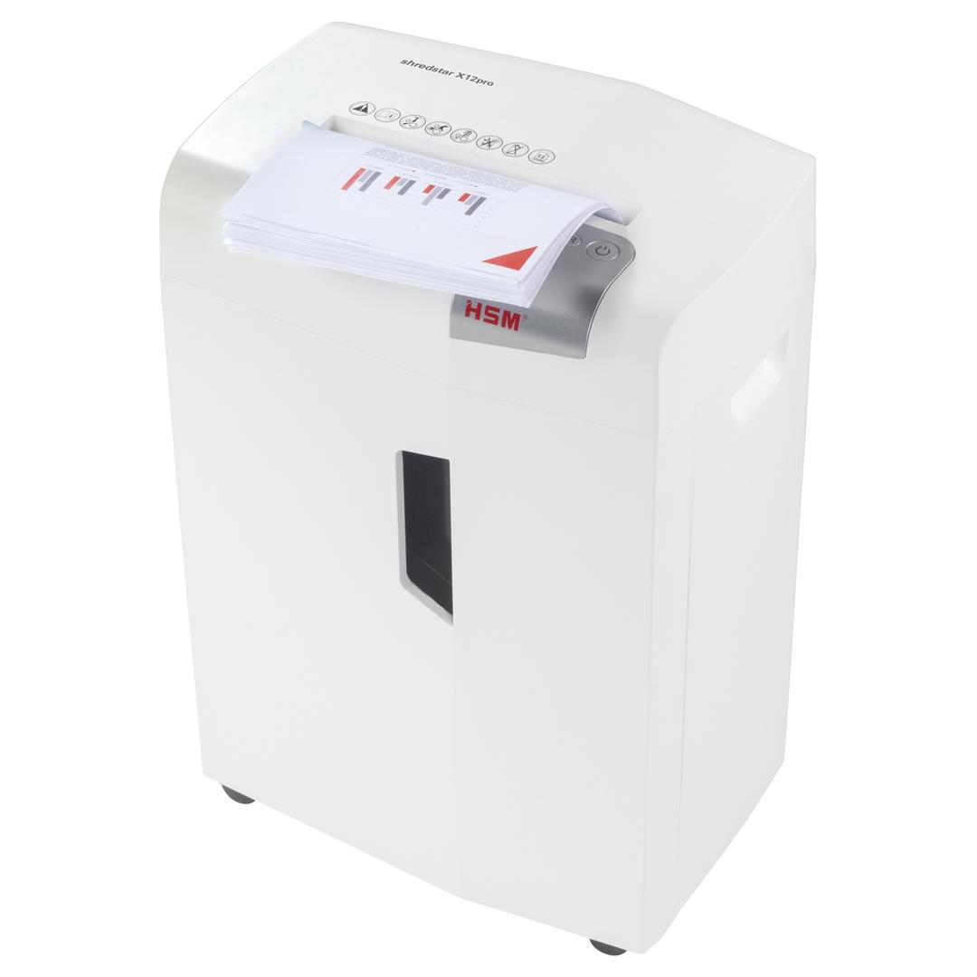 Destructeur de documents Shredstar X12pro 2 x 15 mm HSM — Insertion papier