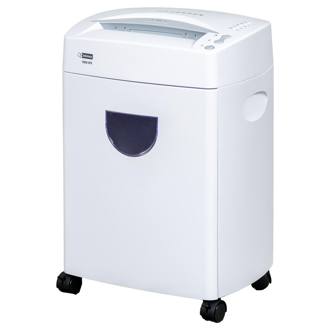 Destructeur de documents très confidentiels P5 Coupe croisée 2500 CP5 2 x 12 mm INTIMUS — Base