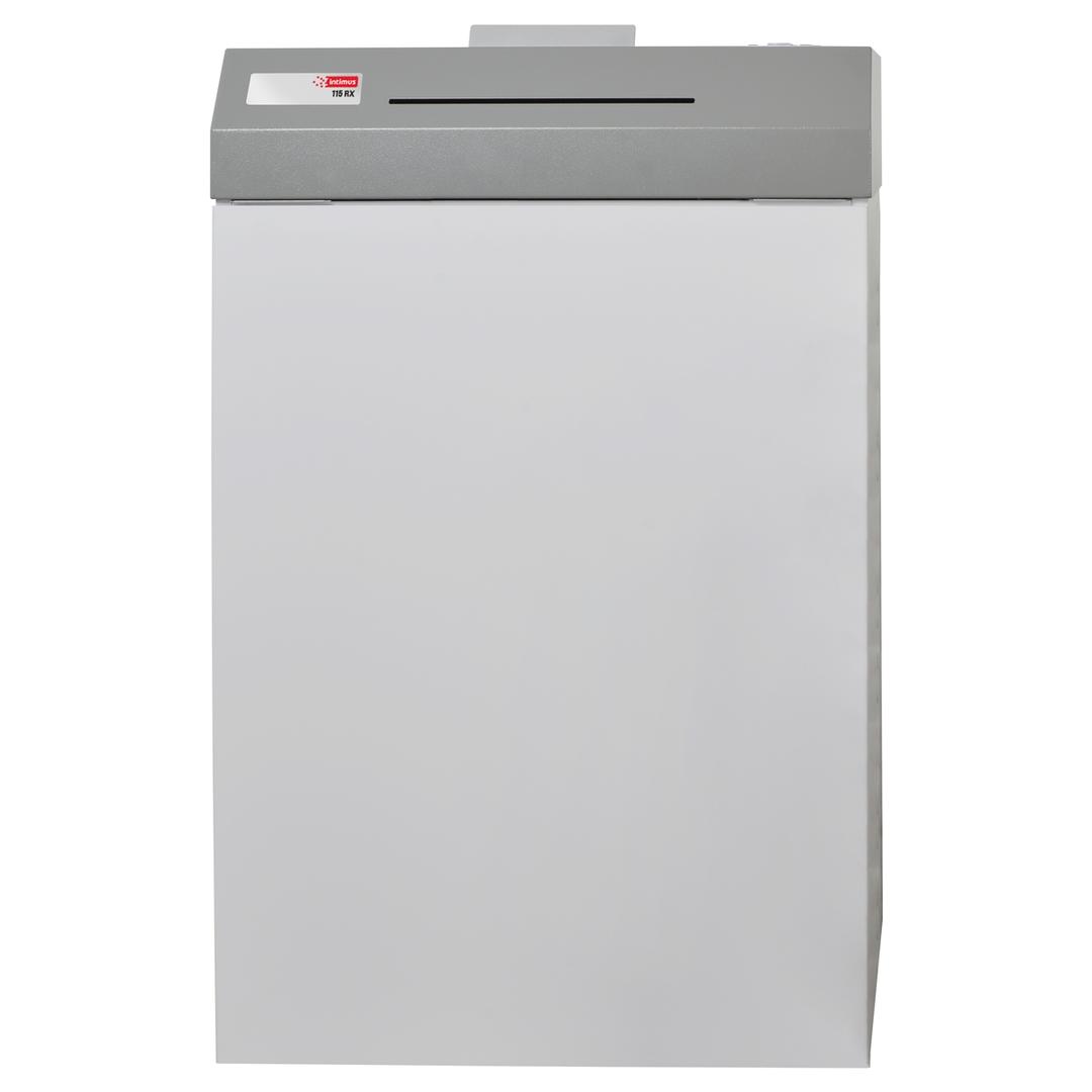 Destructeur de documents confidentiels P4 Coupe croisée 115 OmniShred CP4 3,6 x 43 mm huileur automatique INTIMUS — Vue de face