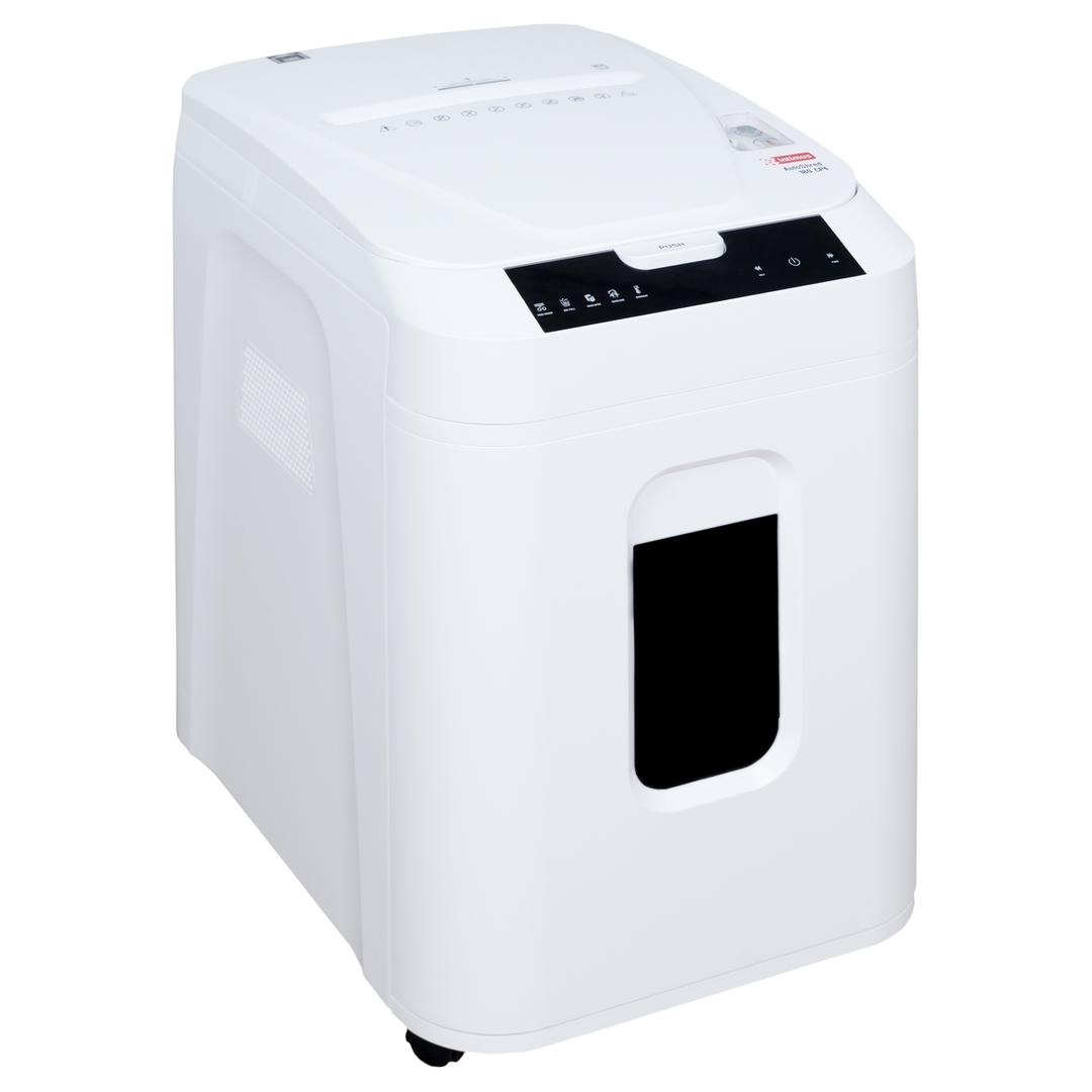 Destructeur de documents confidentiels P4 Coupe croisée AutoShred 180 CP4 4 x 12 mm insertion papier automatique INTIMUS — Vue de droite