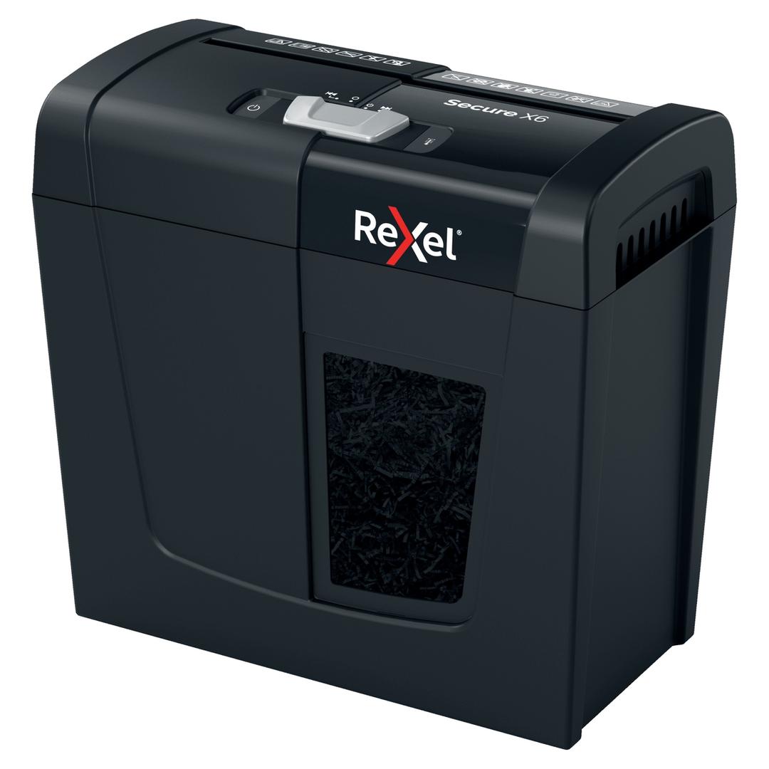 Destructeur de documents confidentiels P4 Coupe croisée Secure X6 4 x 40 mm REXEL — Base