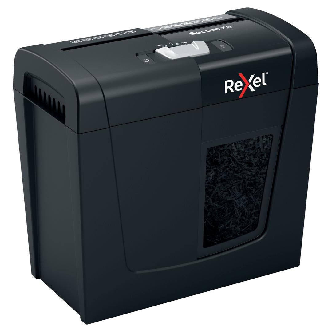 Destructeur de documents confidentiels P4 Coupe croisée Secure X6 4 x 40 mm REXEL — Vue de droite