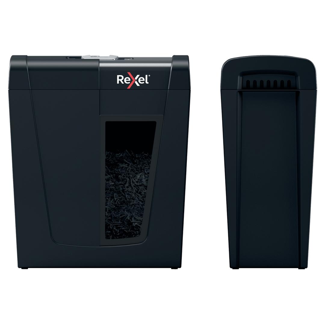 Destructeur de documents confidentiels P4 Coupe croisée Secure X8 4 x 40 mm REXEL — Vue d'ensemble
