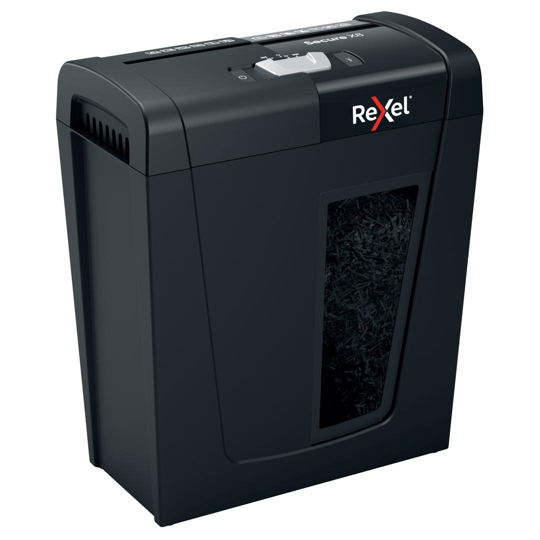 Destructeur de documents confidentiels P4 Coupe croisée Secure X8 4 x 40 mm REXEL — Vue de droite