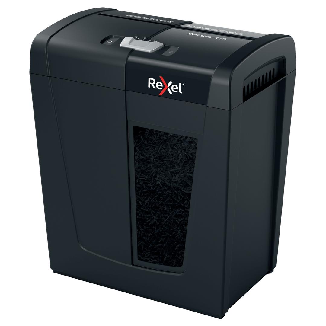 Destructeur de documents confidentiels P4 Coupe croisée Secure X10 4 x 40 mm REXEL — Base