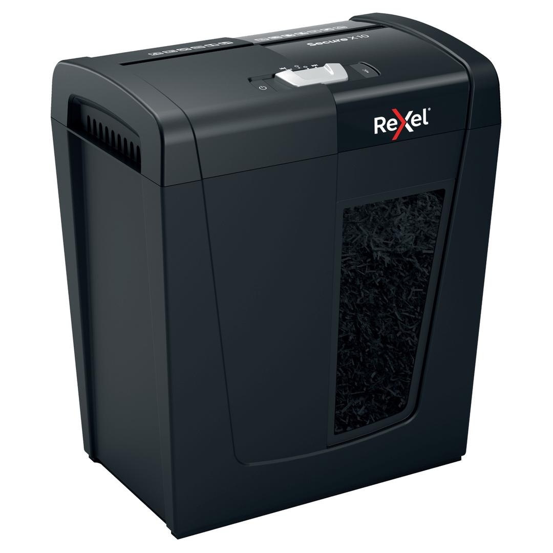 Destructeur de documents confidentiels P4 Coupe croisée Secure X10 4 x 40 mm REXEL — Vue de droite