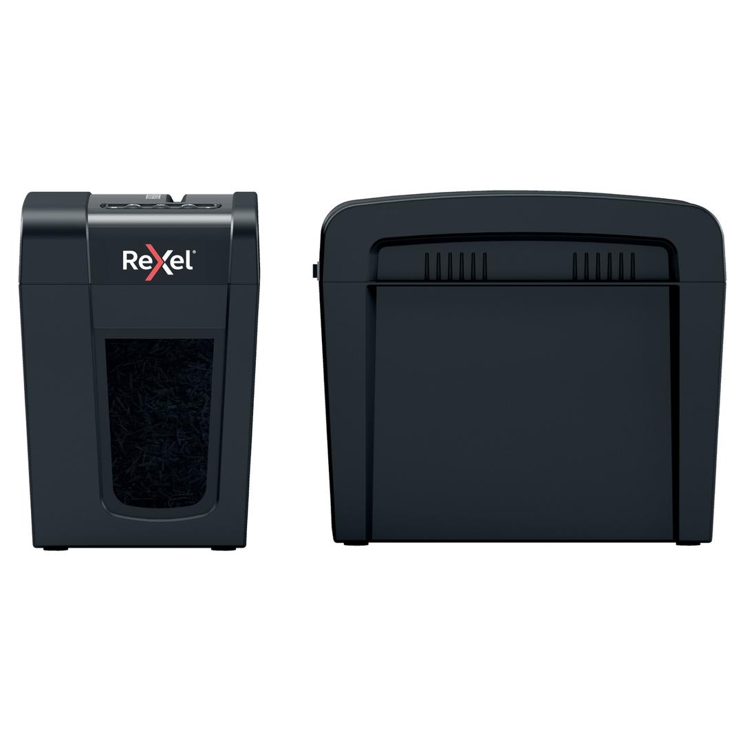 Destructeur de documents confidentiels P4 Coupe croisée Secure X6-SL 4 x 40 mm REXEL — Vue d'ensemble