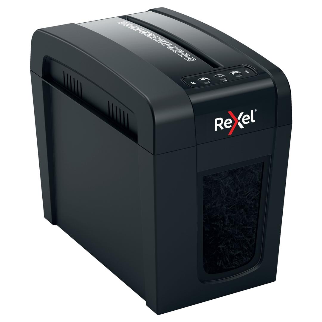 Destructeur de documents confidentiels P4 Coupe croisée Secure X6-SL 4 x 40 mm REXEL — Vue de droite