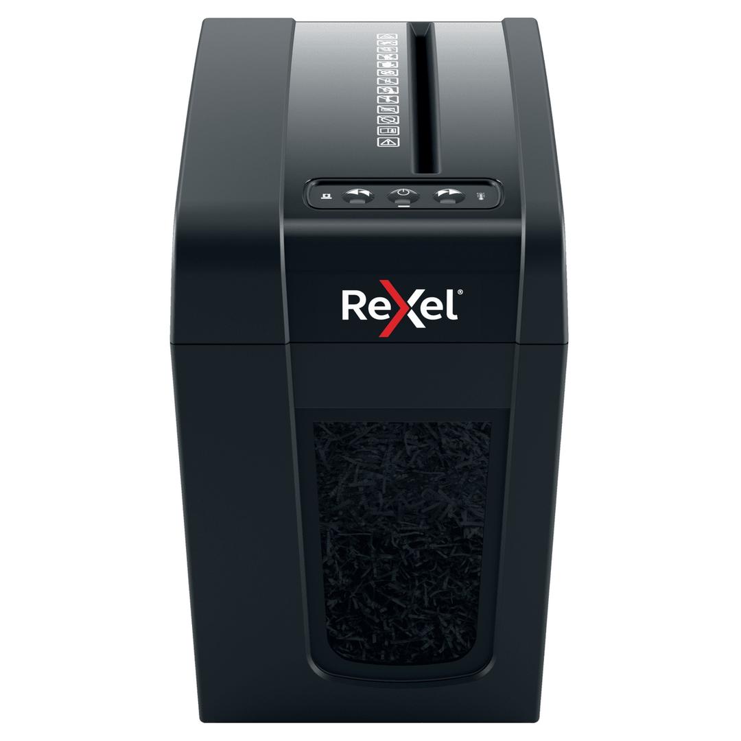 Destructeur de documents confidentiels P4 Coupe croisée Secure X6-SL 4 x 40 mm REXEL — Vue de face