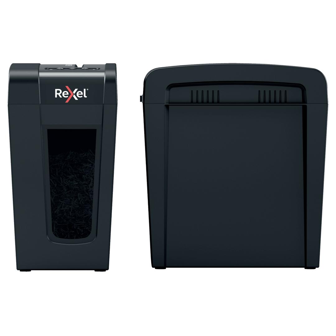 Destructeur de documents confidentiels P4 Coupe croisée Secure X8-SL 4 x 40 mm REXEL — Vue d'ensemble