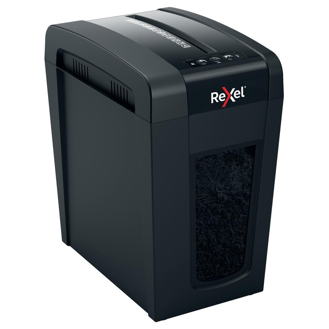 Destructeur de documents confidentiels P4 Coupe croisée Secure X10-SL 4 x 40 mm REXEL — Vue de droite