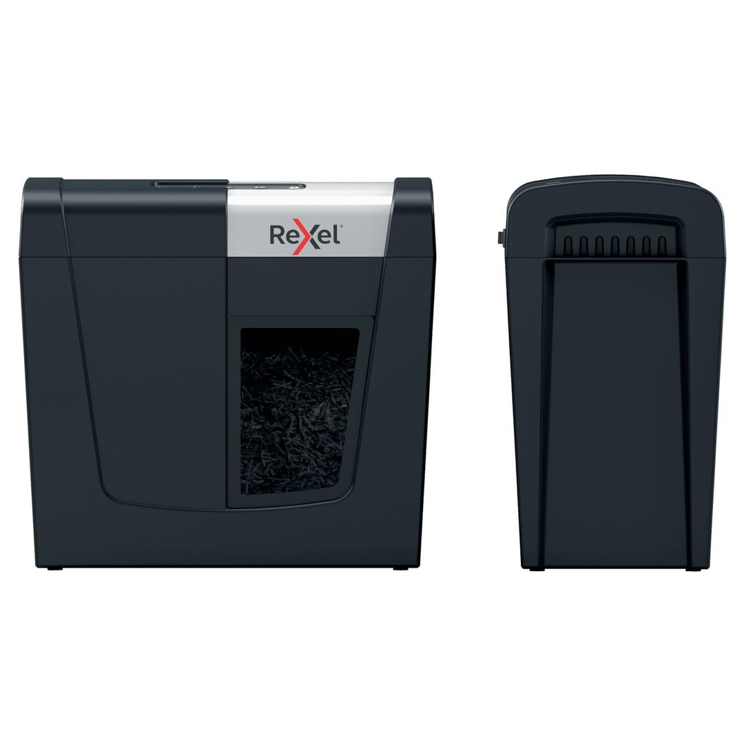 Destructeur de documents très confidentiels P5 Coupe croisée Secure MC3 2 x 15 mm REXEL — Vue d'ensemble