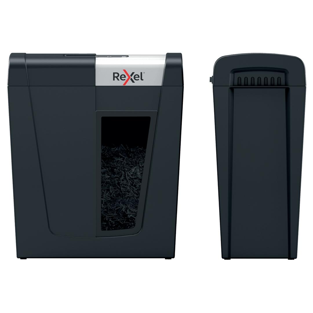 Destructeur de documents très confidentiels P5 Coupe croisée Secure MC4 2 x 15 mm REXEL — Vue d'ensemble