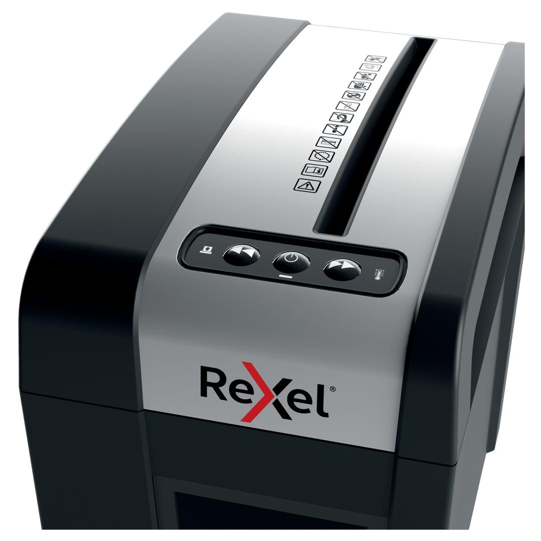Destructeur de documents très confidentiels P5 Coupe croisée Secure MC3-SL 2 x 15 mm REXEL — Détails boutons