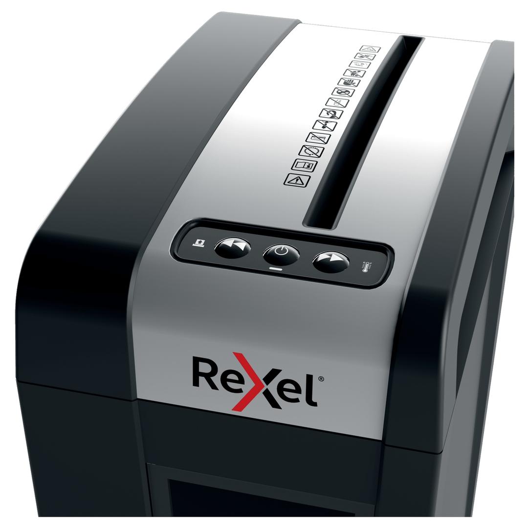 Destructeur de documents très confidentiels P5 Coupe croisée Secure MC4-SL 2 x 15 mm REXEL — Détails boutons