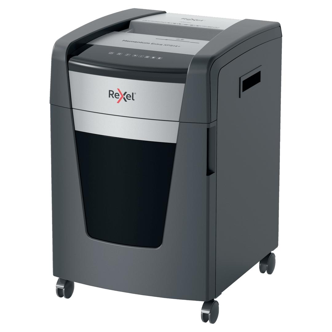 Destructeur de documents très confidentiels P5 Coupe croisée Momentum Extra XP514+ 2 x 15 mm REXEL — Base