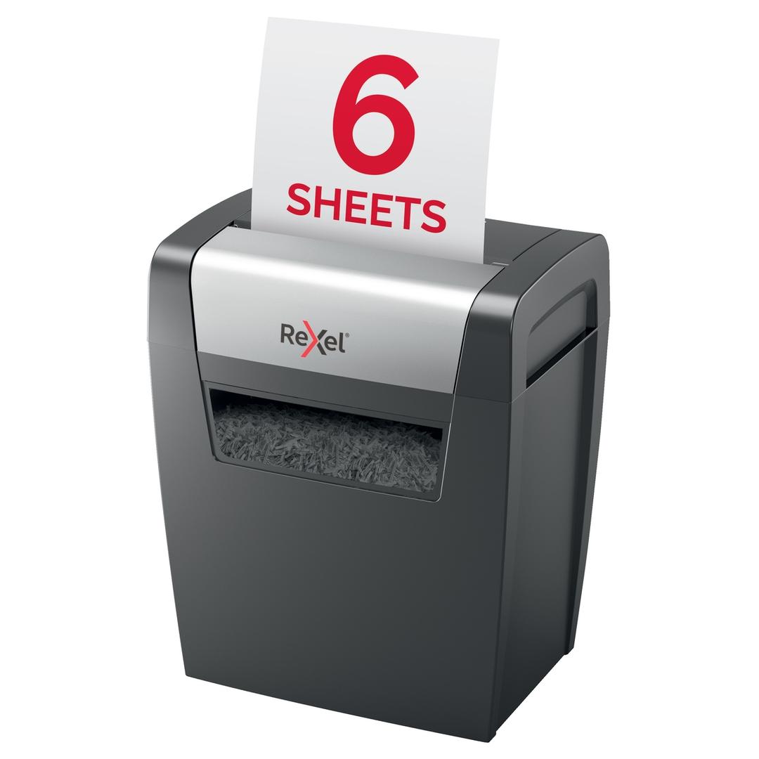 Destructeur de documents confidentiels P4 Coupe croisée Momentum X406 4 x 28 mm REXEL — Insertion papier