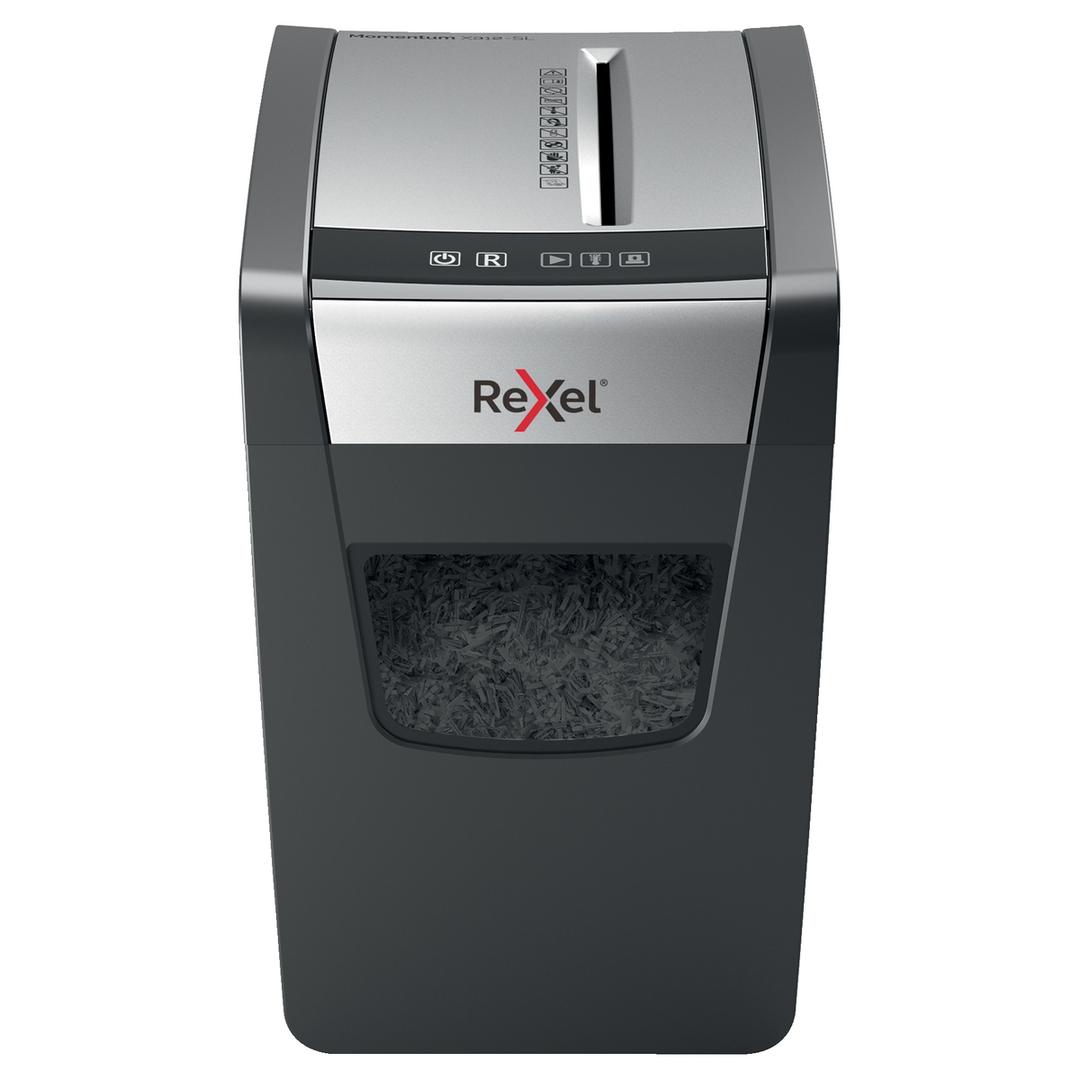 Destructeur de documents P3 Coupe croisée Momentum X312-SL 5 x 42 mm REXEL — Vue de face