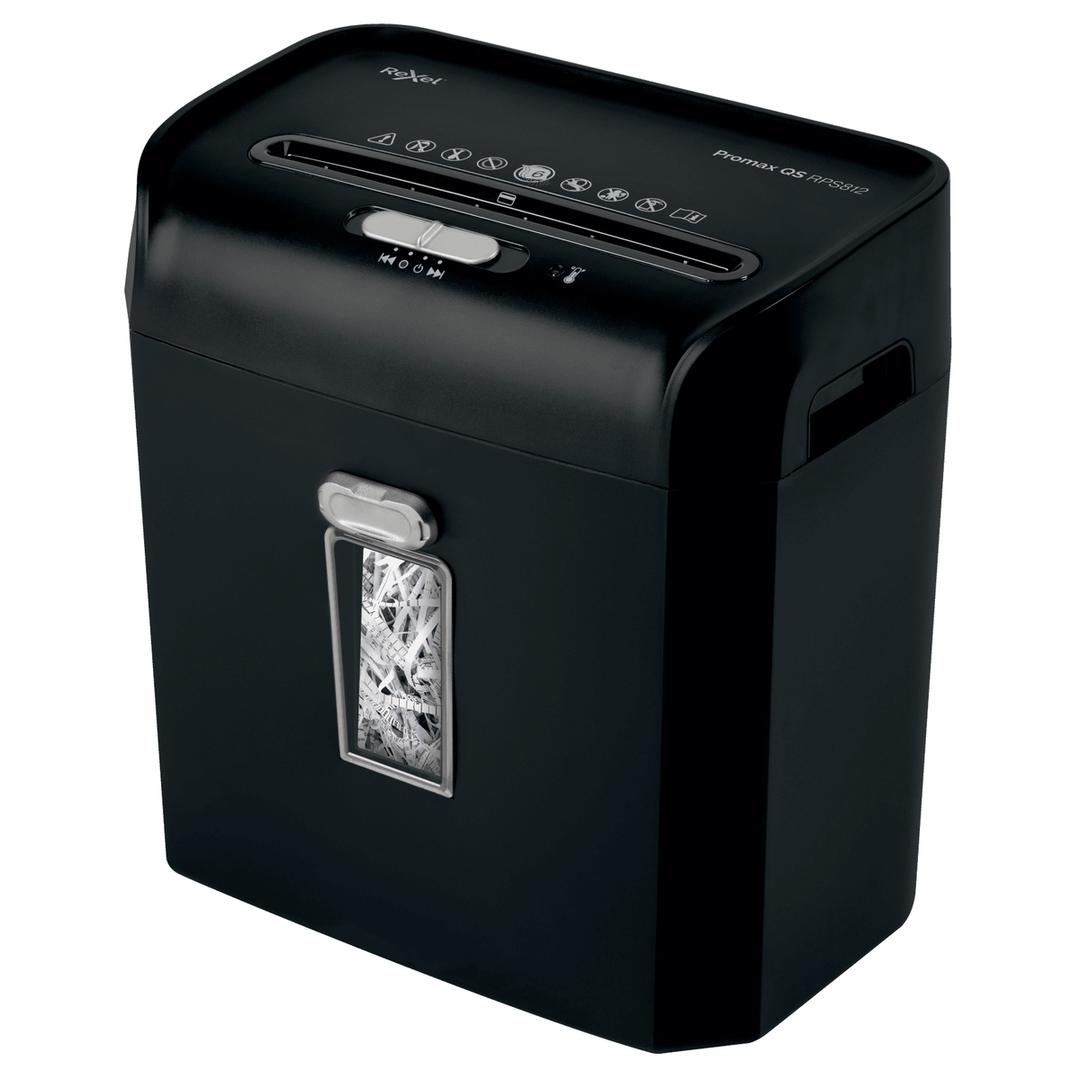Destructeur de documents P2 Coupe droite Promax QS RPS812 6 mm REXEL — Base