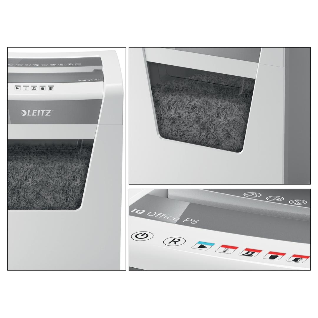 Destructeur de documents très confidentiels P5 Coupe croisée IQ Office 2 x 15 mm LEITZ — Détails