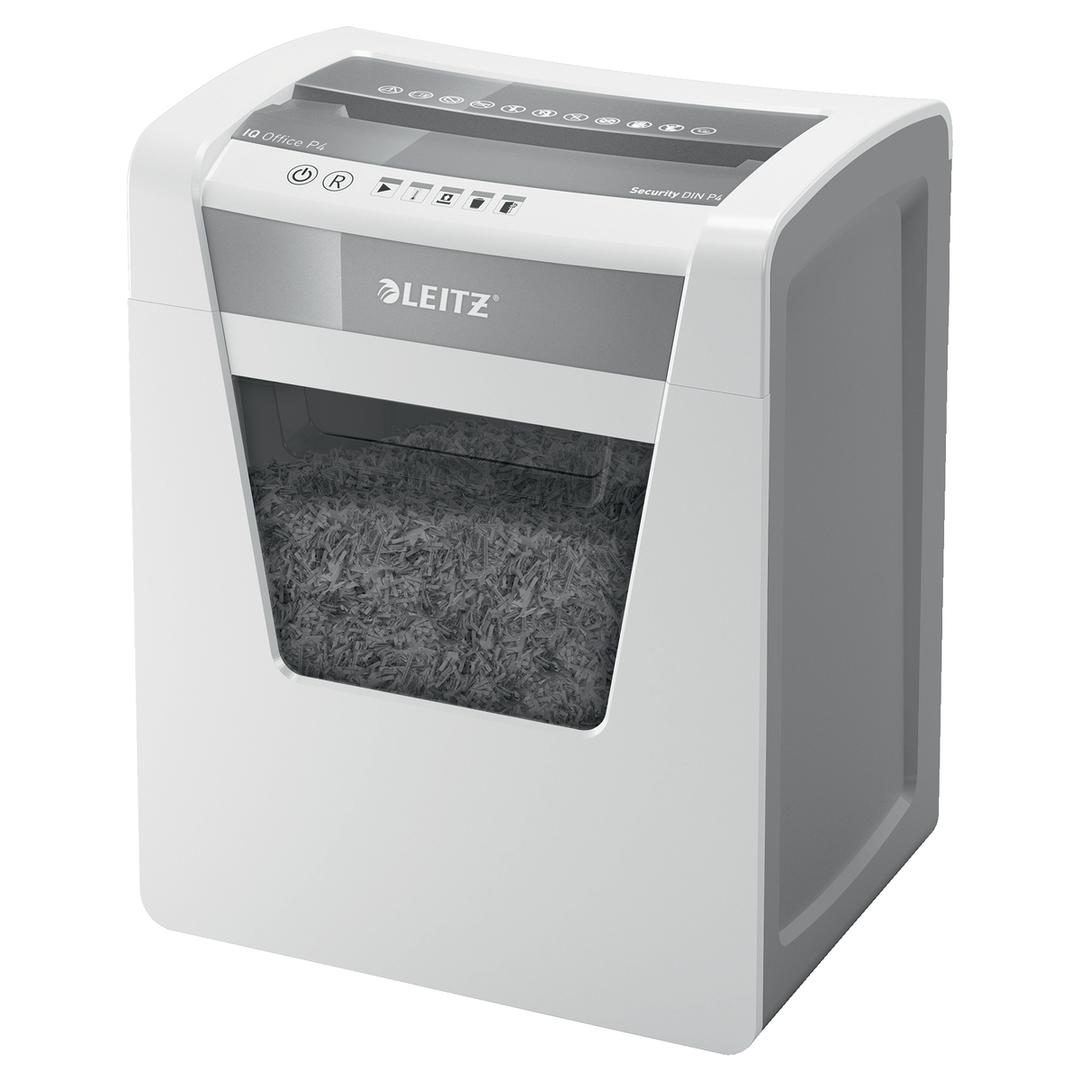 Destructeur de documents confidentiels P4 Coupe croisée IQ Office 4 x 40 mm LEITZ — Base