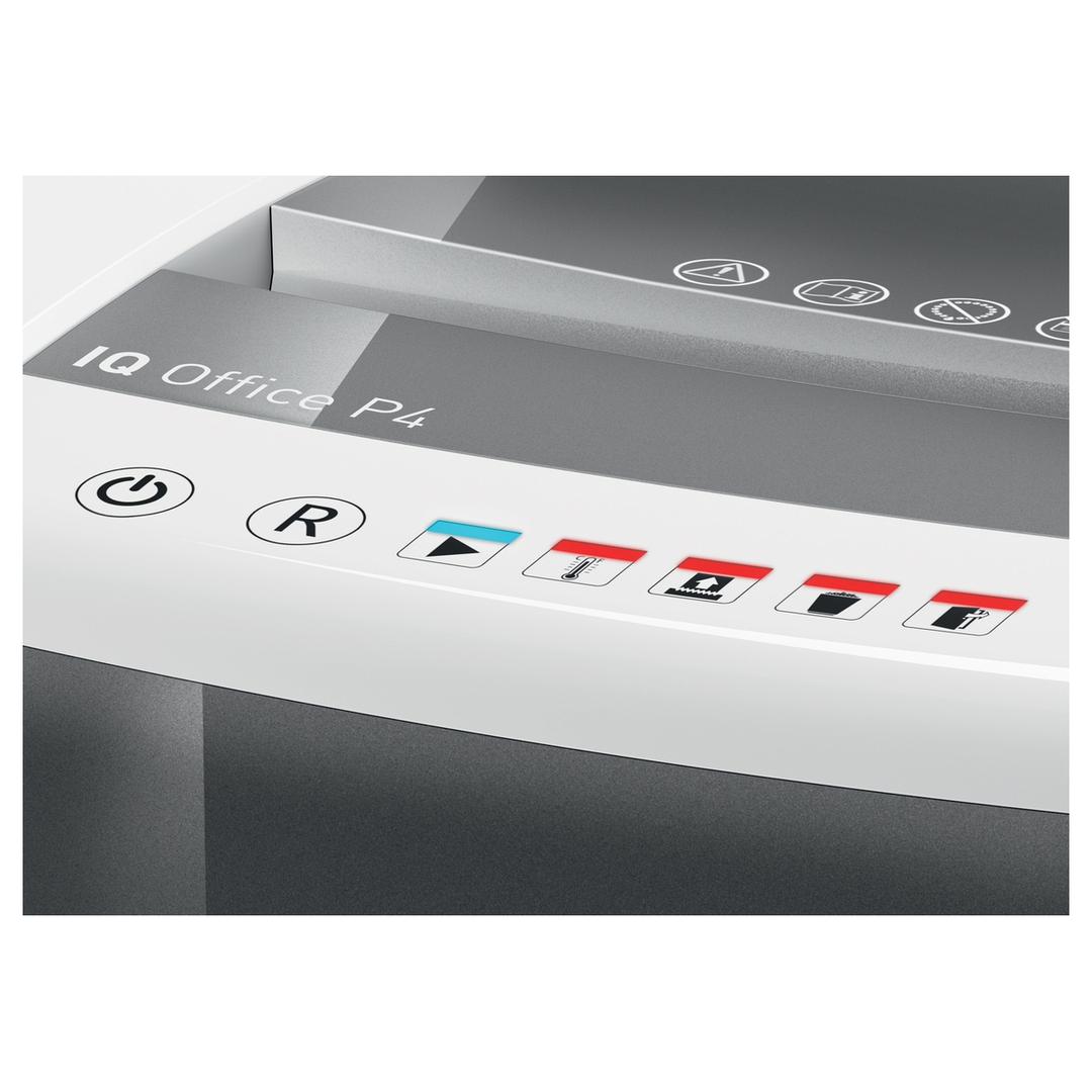 Destructeur de documents confidentiels P4 Coupe croisée IQ Office 4 x 40 mm LEITZ — Détails boutons