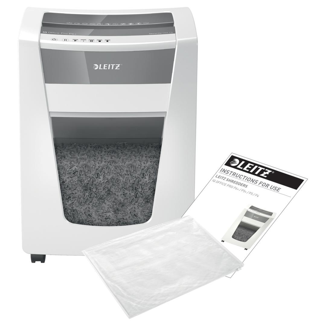 Destructeur de documents très secrets P7 Coupe micro-particules IQ Office Pro 1 x 5 mm LEITZ — Avec feuilles de lubrification