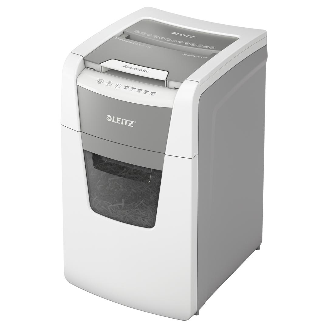 Destructeur de documents très confidentiels P5 Coupe croisée Insertion papier automatique IQ Autofeed+ 150 2 x 15 mm avec insertion papier automatique LEITZ — Base