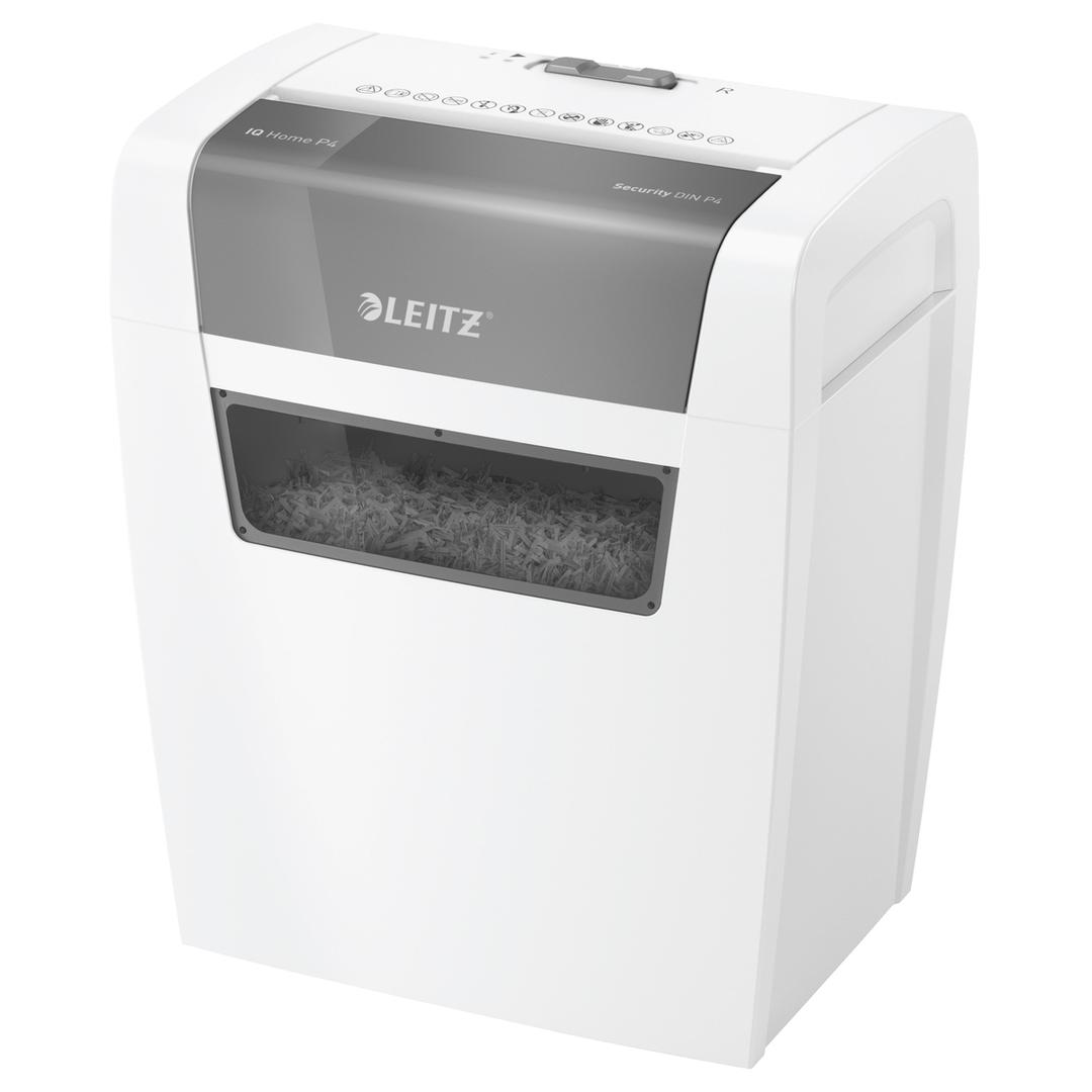 Destructeur de documents confidentiels P4 Coupe croisée IQ Home 4 x 28 mm LEITZ — Base