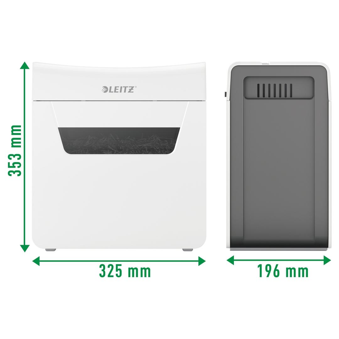 Destructeur de documents confidentiels P4 Coupe croisée IQ Protect 6X 4 x 40 mm LEITZ — Dimensions