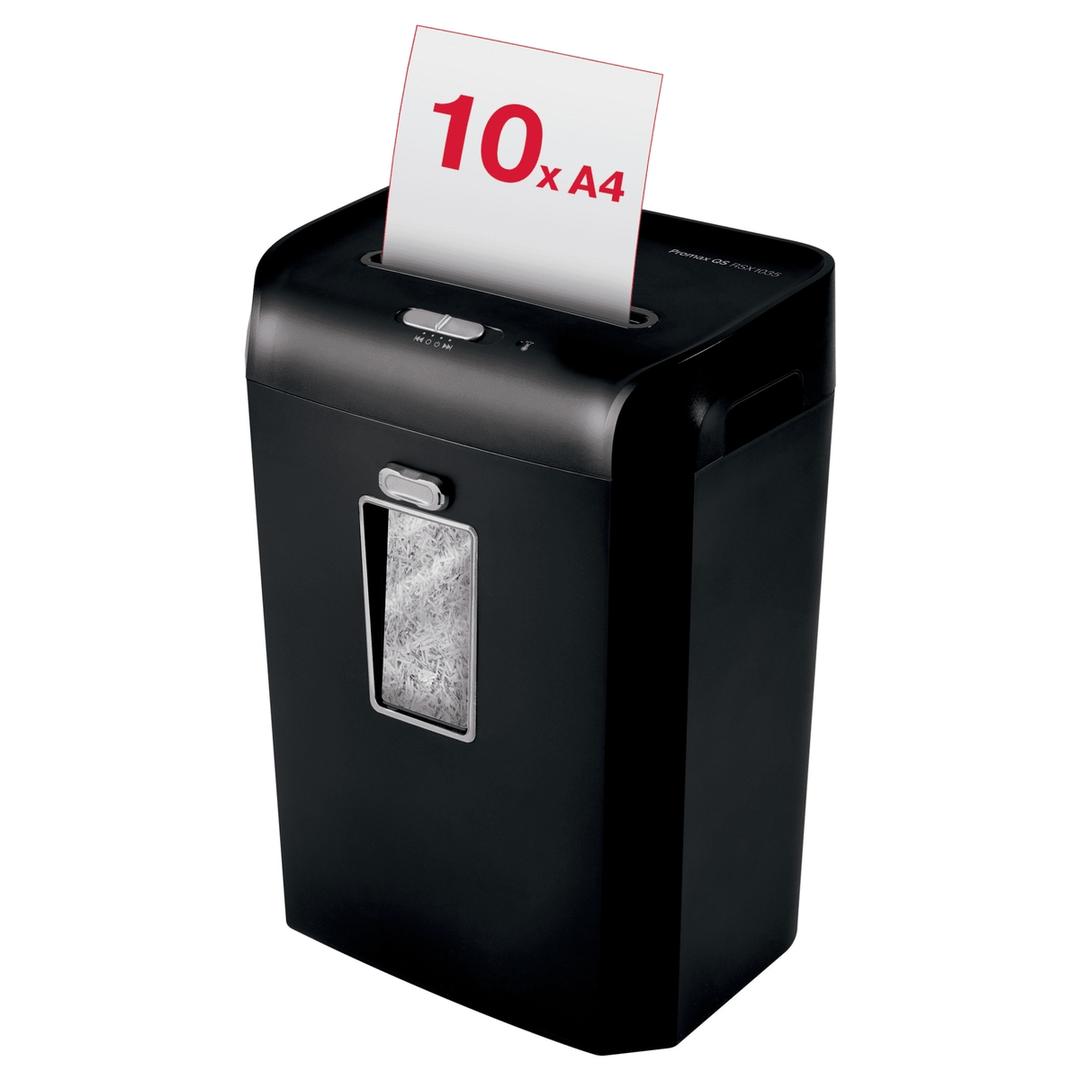 Destructeur de documents confidentiels P4 Coupe croisée Promax QS RSX1035 4 x 40 mm REXEL — Insertion papier