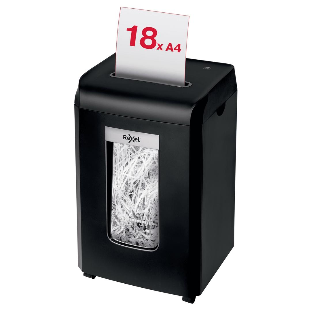 Destructeur de documents confidentiels P4 Coupe croisée Promax QS RSS1838 4 x 40 mm REXEL — Insertion papier