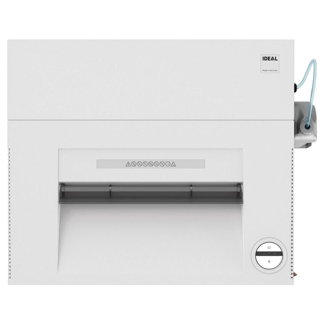 Destructeur de documents très confidentiels P5 Coupe croisée 4003 CC/O 2 x 15 mm équipé d'un huileur automatique IDEAL — Vue de dessus