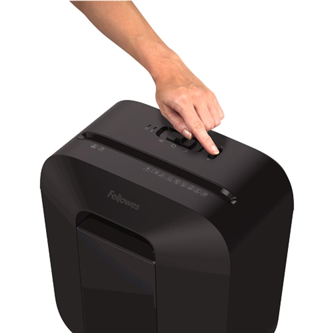 Destructeur de documents confidentiels P4 Coupe croisée Powershred LX25M Mini-Cut 4 x 12 mm FELLOWES — Mise en fonctionnement - destructeur de papier fellowes
