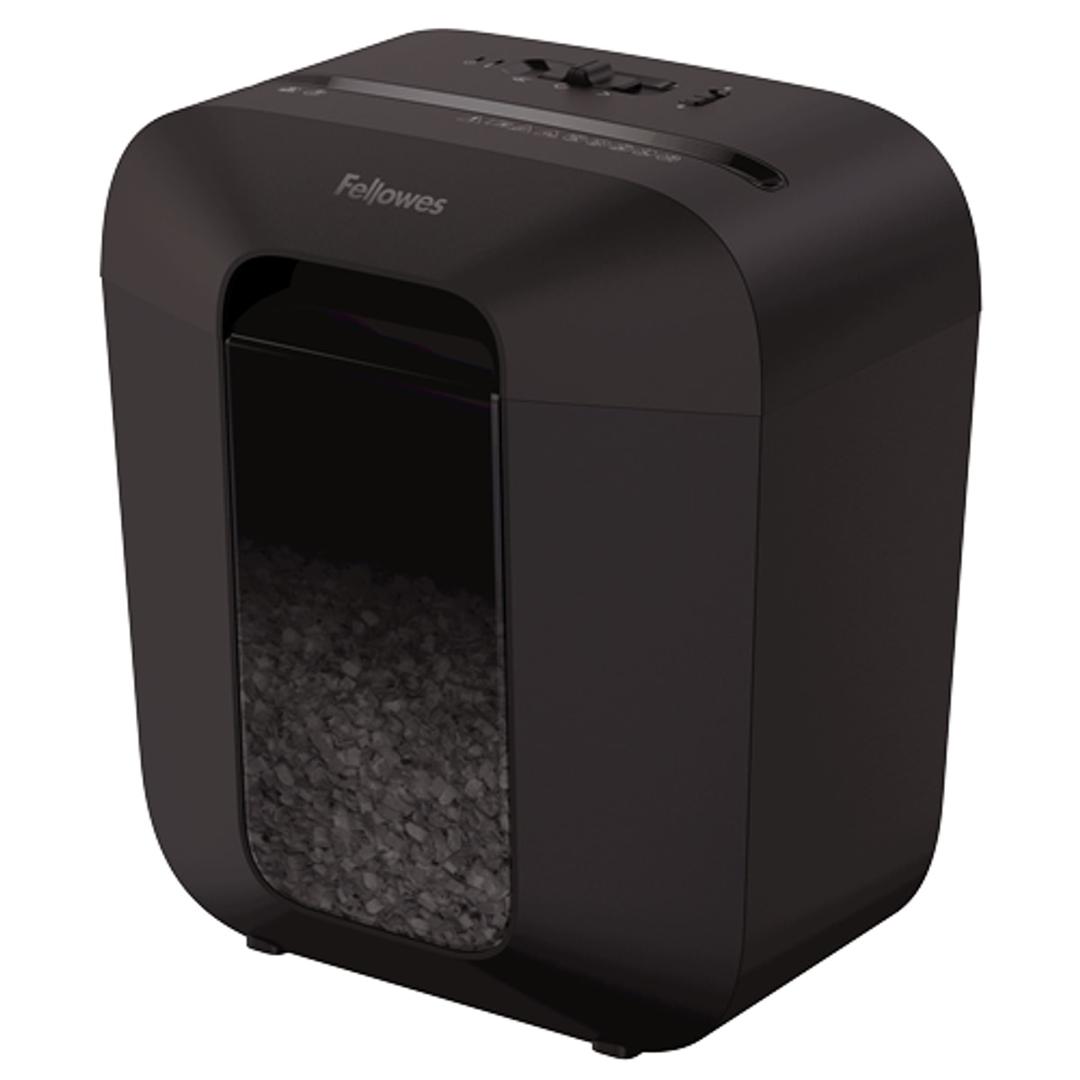 Destructeur de documents confidentiels P4 Coupe croisée Powershred LX25M Mini-Cut 4 x 12 mm FELLOWES — Vue  globale - Destructeur de papier fellowes