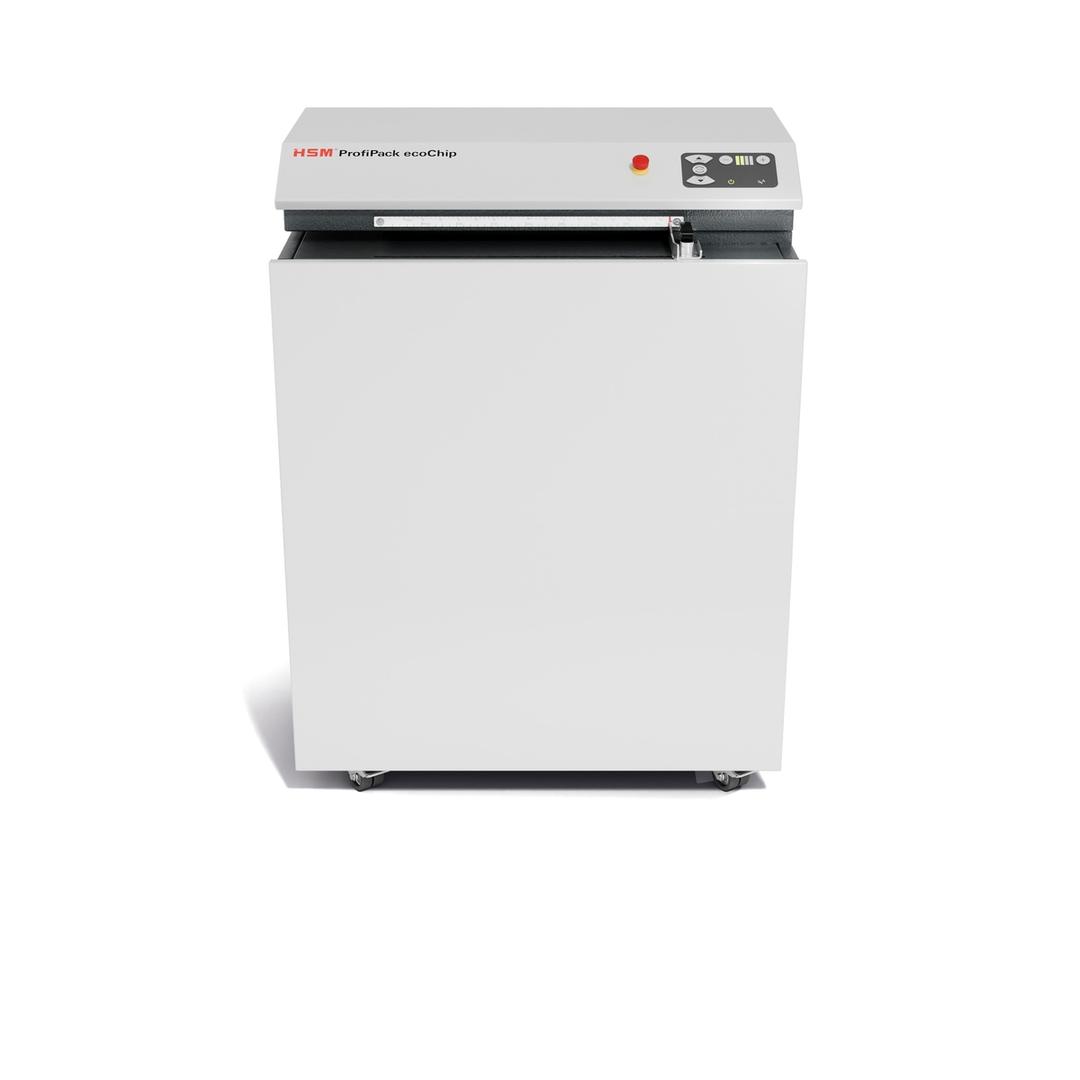 Matelasseur de cartons pour calage Matelasseur ProfiPack ecoChip + kit adaptation aspiration HSM — Vue de face