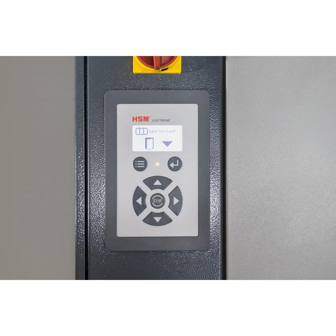 Combinaison destructeur-presse à balles P2 Coupe droite Forte capacité SP 4040 V Powerline 5,8 mm HSM - Pupitre de commande à clavier à membrane de la presse de la combinaison HSM Powerline SP 4040 V