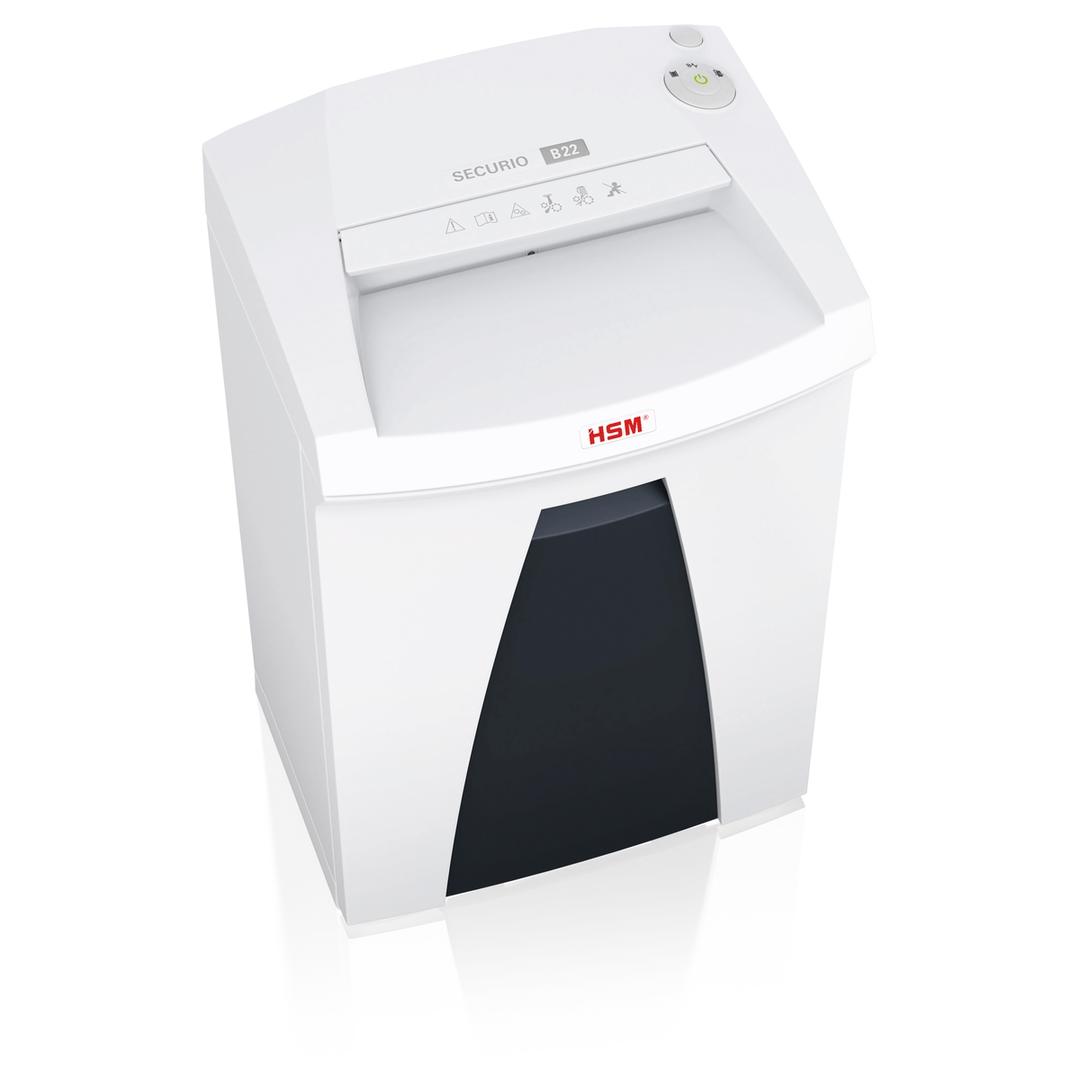 Destructeur de documents P2 Coupe droite B22 Securio 5,8 mm HSM — Vue de droite