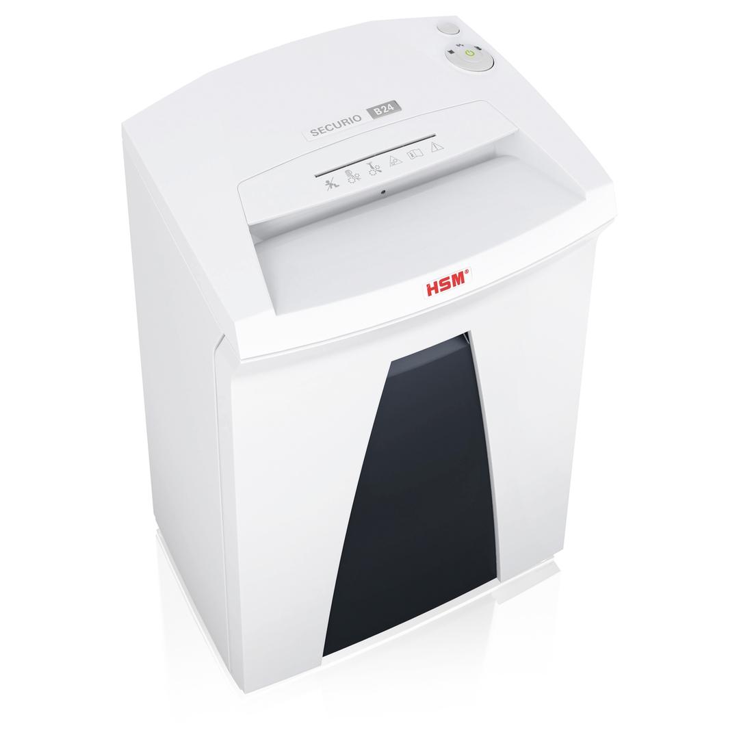 Destructeur de documents P2 Coupe droite B24 Securio 3,9 mm HSM — Vue de droite