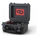 Valise de stockage IP67 pour 5 supports LTO ou HDD 3,5 pouces USC Small PRODEVICE - Valise de stockage PRODEVICE USC Small ouverte, disques durs rangés dans la mousse de séparation