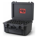 Valise de stockage IP67 pour 20 supports LTO ou HDD 3,5 pouces USC Large PRODEVICE - Valise de stockage PRODEVICE USC Large ouverte, mousse de séparation pour 20 supports