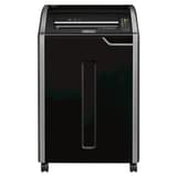 Destructeur de documents confidentiels P4 Coupe croisée Powershred 485Ci 4 x 30 mm avec huileur automatique FELLOWES — Vue de face
