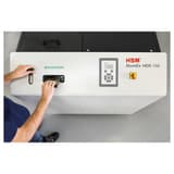 Destructeur de média HDS 150 StoreEx 40 mm HSM — Insertion disque dur vue de dessus