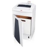 Destructeur de documents P2 Coupe droite Forte capacité P36i Securio 5,8 mm HSM — Collecteur ouvert avec boite carton