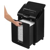 Destructeur de documents confidentiels P4 Coupe croisée Insertion papier automatique AutoMax 100M 4 x 10 mm avec insertion papier automatique FELLOWES — Bac extractible