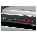 Destructeur de documents très confidentiels P5 Coupe croisée Momentum M515 2 x 15 mm REXEL — Détails bouton