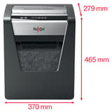 Destructeur de documents confidentiels P4 Coupe croisée Momentum X415 4 x 40 mm REXEL — Dimensions
