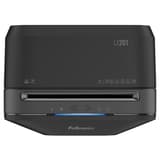Destructeur de documents très confidentiels P5 Coupe croisée Powershred LX201 2 x 12 mm noir FELLOWES — Vue de dessus