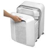 Destructeur de documents très confidentiels P5 Coupe croisée Powershred LX201 2 x 12 mm blanc FELLOWES — Bac extractible